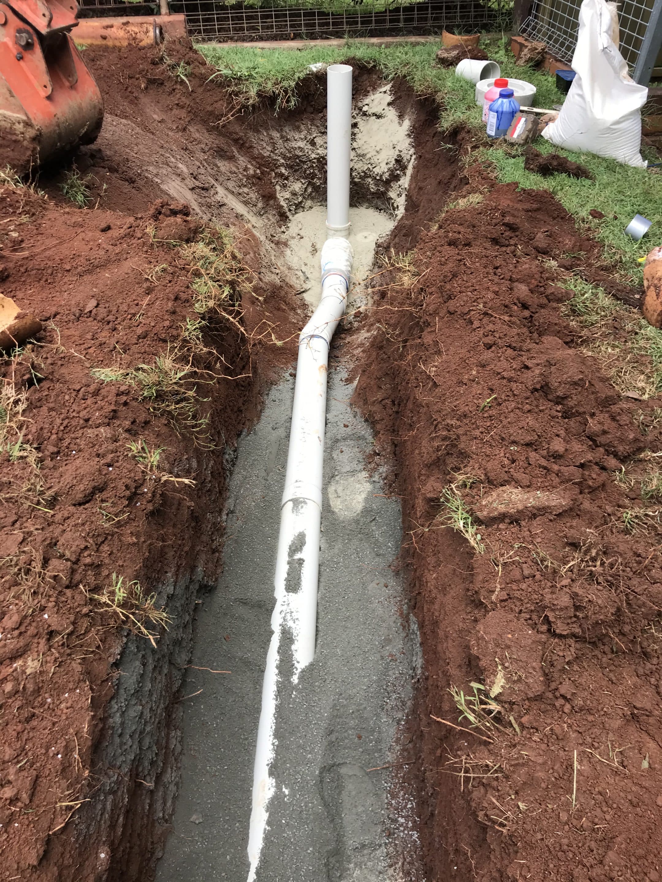 Replacement Plumbing Pipe In-ground — Just Plumbing Group Pty Ltd In Toowoomba, QLD Replacement Plumbing Pipe In-ground — Just Plumbing Group Pty Ltd In Toowoomba, QLD