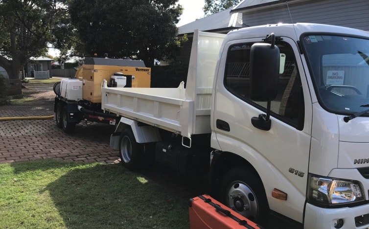 White Truck — Just Plumbing Group Pty Ltd In Toowoomba, QLD White Truck — Just Plumbing Group Pty Ltd In Toowoomba, QLD